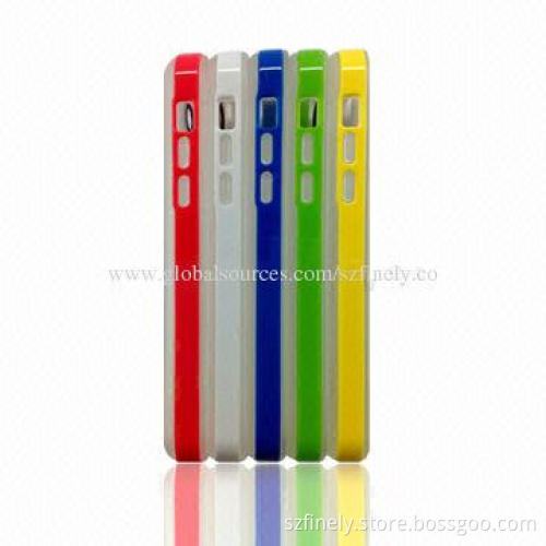 PC + TPU Cases for iPhone 5C, Removable Separation Design, Multi-color Choose